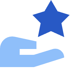Give Star Icon from Sharp Flat Set