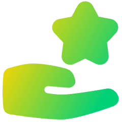 Give Star Icon from Plump Gradient Set