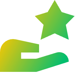 Give Star Icon from Sharp Gradient Set