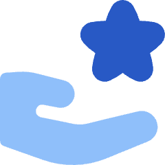 Give Star Icon from Flex Flat Set