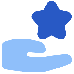 Give Star Icon from Plump Flat Set