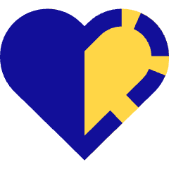 Half Heart Icon from Sharp Pop Set