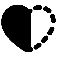 Half Heart Icon from Plump Remix Set