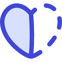 Half Heart Icon from Flex Duo Set