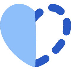 Half Heart Icon from Flex Flat Set