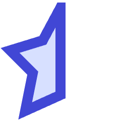 Half Star 1 Icon from Sharp Duo Set