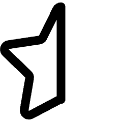 Half Star 1 Icon from Core Line Set