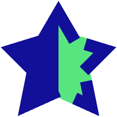 Half Star 2 Icon from Sharp Pop Set