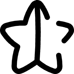 Half Star 2 Icon from Flex Line Set