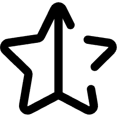 Half Star 2 Icon from Core Line Set