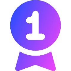 Medal 1st Place Champion Icon from Core Gradient Set