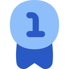 Medal 1st Place Champion Icon from Flex Flat Set