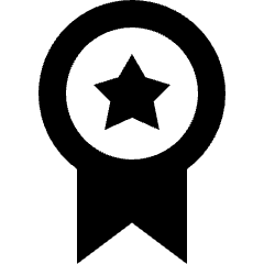 Medal Badge Star Icon from Sharp Remix Set