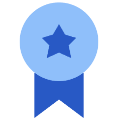 Medal Badge Star Icon from Sharp Flat Set