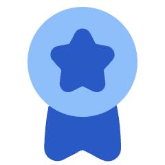 Medal Badge Star Icon from Plump Flat Set