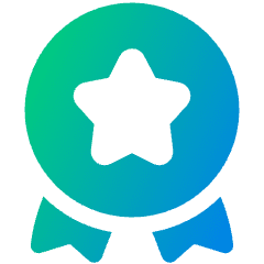 Star Badge Icon from Plump Gradient Set