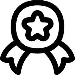Star Badge Icon from Flex Line Set