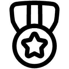Star Medal 2 Icon from Plump Line Set