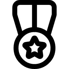 Star Medal 2 Icon from Core Line Set