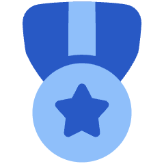 Star Medal 2 Icon from Plump Flat Set