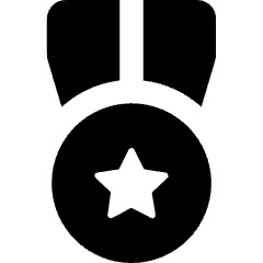 Star Medal 2 Icon from Core Solid Set