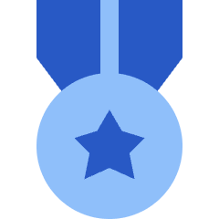 Star Medal 2 Icon from Sharp Flat Set