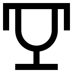 Trophy Icon from Sharp Line Set