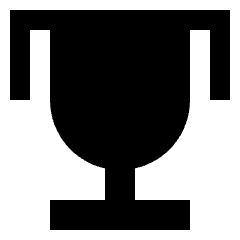 Trophy Icon from Sharp Solid Set