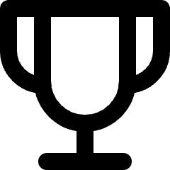 Trophy Winner Icon from Micro Line Set