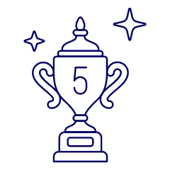 Trophy Five Illustration from UX Line Set