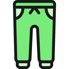 Trousers Calves 1 Icon from Ultimate Colors Set