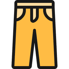 Trousers Calves Icon from Ultimate Colors Set