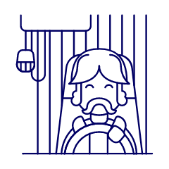 Truck Driver 1 Illustration from UX Line Set