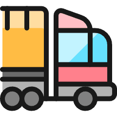 Truck Cargo 1 Icon from Ultimate Colors Set