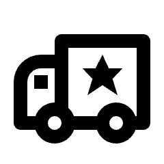 Truck Star Icon from Nova Line Icons Set