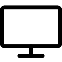 Tv Flat Screen Icon from Ultimate Regular Set