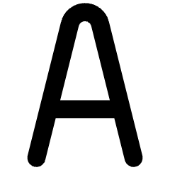 A Icon from Ultimate Regular Set