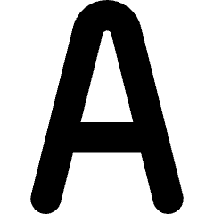 A Icon from Ultimate Bold Set