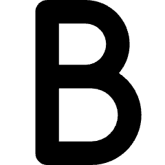 B Icon from Ultimate Bold Set
