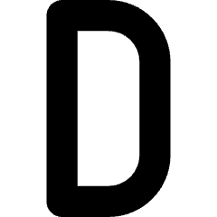 D Icon from Ultimate Bold Set