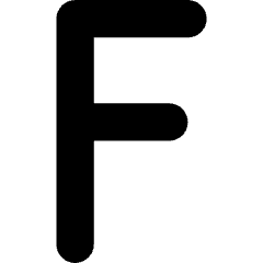 F Icon from Ultimate Bold Set