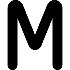 M Icon from Ultimate Bold Set