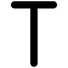 T Icon from Ultimate Regular Set