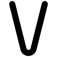 V Icon from Ultimate Regular Set