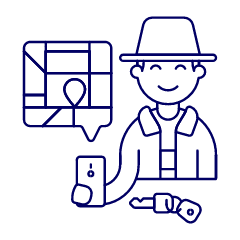 Driver App 1 Illustration from UX Line Set