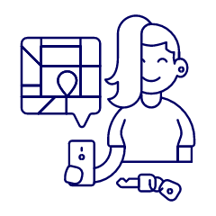 Driver App 4 Illustration from UX Line Set