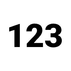 123 Icon from Sharp Line - Streamline Material Set