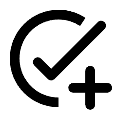 Add Task Icon from Rounded Line - Streamline Material Set