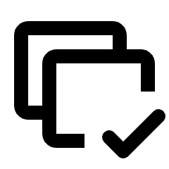 Apply To All Icon from Rounded Line - Streamline Material Set