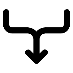 Arrow And Edge Icon from Rounded Line - Streamline Material Set